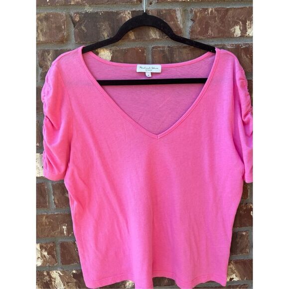Michael Stars Los Angeles Medium blouse, new without tag colt pink 100% cotton - Picture 1 of 10